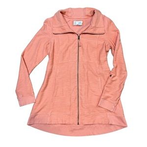 Anthropologie’s Saturday Sunday Coral Zip Up Jacket